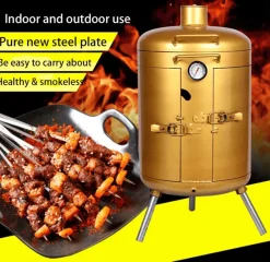 Trail u0026 Beyond Camping-Werkzeuge|Outdoor-Artikel-Tragbarer rauchfreier Campinggrill – Kochlösung für draußen