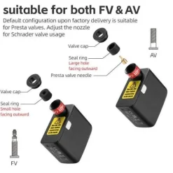 The Outdoor Vault Autozubehör|Automobilindustrie-Tragbarer Reifenfüller – Kompakte wiederaufladbare Luftpumpe