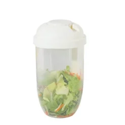 The Culinary Kit Küche & Esszimmer-Tragbarer Salatbecher – Mini-Salatbehälter mit Gabel
