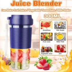 The Decor Haven Camping-Werkzeuge|Küche & Esszimmer-Tragbarer USB-Entsafter – Kompakter Mixer für Smoothies