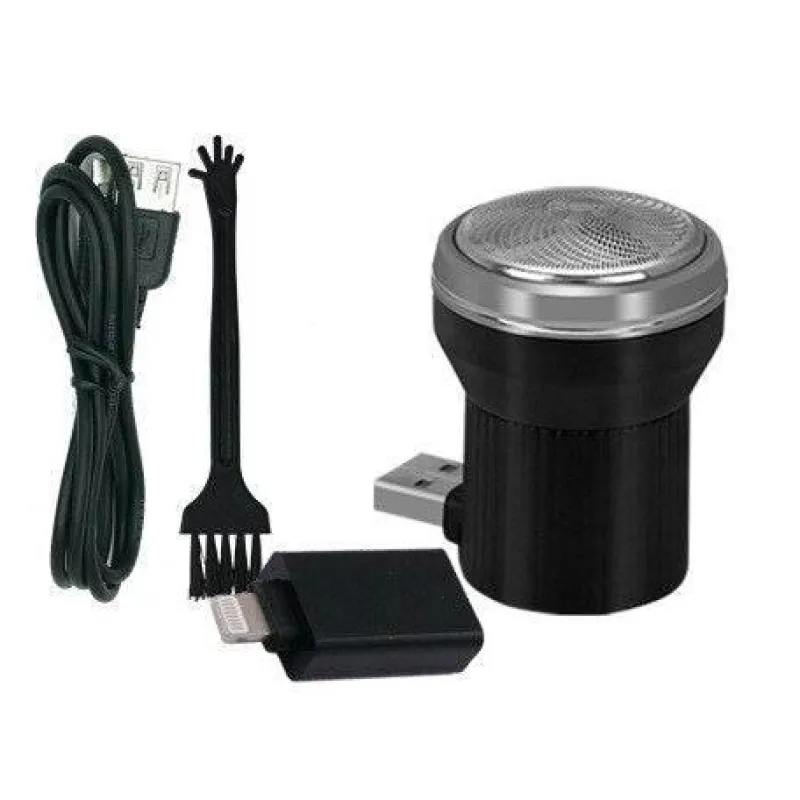 Gear Up u0026 Go Männerpflege|Körperpflege-Tragbarer USB-Reiserasierer – Kompakter Elektrorasierer
