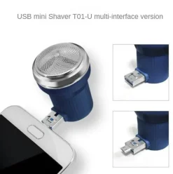 Gear Up u0026 Go Männerpflege|Körperpflege-Tragbarer USB-Reiserasierer – Kompakter Elektrorasierer