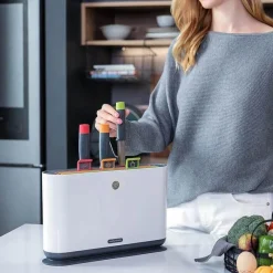 The Decor Haven Küche & Esszimmer-Tragbarer UV-Messersterilisator mit Schneidebretthalter