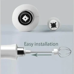 The Culinary Kit Küche & Esszimmer-Tragbarer wiederaufladbarer Milchaufschäumer – 3-in-1-Schaummacher