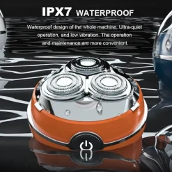 PureGlow Männerpflege|Körperpflege-Tragbarer wiederaufladbarer elektrischer Reiserasierer - Mini-Rasierer