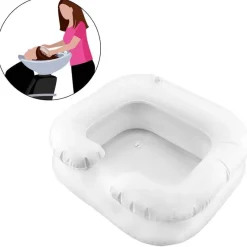 The Relaxation Nook Mobilitäts- Und Support-Tools|Gesundheits-Gadgets-Tragbares aufblasbares Haarwaschbecken - Shampoo-Waschbecken mit Abfluss