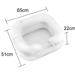 The Relaxation Nook Mobilitäts- Und Support-Tools|Gesundheits-Gadgets-Tragbares aufblasbares Haarwaschbecken - Shampoo-Waschbecken mit Abfluss