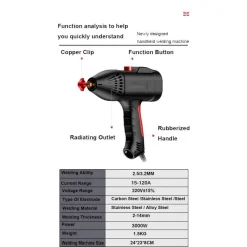 Roam Ready Outdoor-Artikel|Heimwerkzeuge-Tragbares elektrisches Schweißgerät - Smart Digital Welder