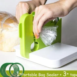 The Decor Haven Küche & Esszimmer-Tragbares Mini-Heißsiegelgerät – Kompaktes Beutelversiegelungswerkzeug