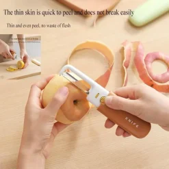 The Culinary Kit Küche & Esszimmer-Tragbares Mini-Schälmesser 3-in-1 – vielseitiges Küchenwerkzeug