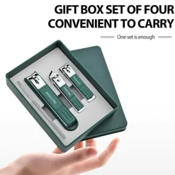 PureGlow Männerpflege|Frauenpflege-Tragbares Nagelknipser-Set – Elegantes Pflegeset