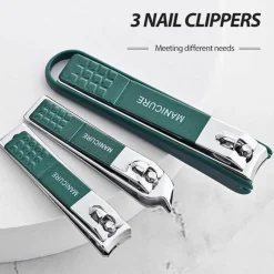 PureGlow Männerpflege|Frauenpflege-Tragbares Nagelknipser-Set – Elegantes Pflegeset