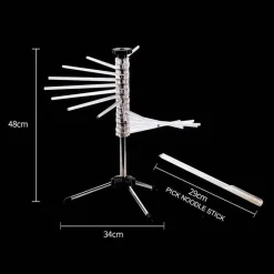Tom Küche & Esszimmer-Tragbares Nudeltrocknergestell – Nudel-Trockengerät zum Aufhängen