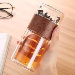 Cup Couture Küche & Esszimmer-Tragbares Tee-Ei – praktisches Aufbrühgerät aus Glas für Teeliebhaber