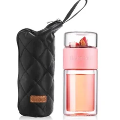 Cup Couture Küche & Esszimmer-Tragbares Tee-Ei – praktisches Aufbrühgerät aus Glas für Teeliebhaber