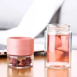 Cup Couture Küche & Esszimmer-Tragbares Tee-Ei – praktisches Aufbrühgerät aus Glas für Teeliebhaber