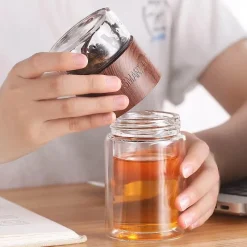 Cup Couture Küche & Esszimmer-Tragbares Tee-Ei – praktisches Aufbrühgerät aus Glas für Teeliebhaber