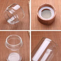 Cup Couture Küche & Esszimmer-Tragbares Tee-Ei – praktisches Aufbrühgerät aus Glas für Teeliebhaber