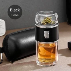 The Cozy Mug Küche & Esszimmer-Tragbares, umweltfreundliches Tee-Ei aus Doppelglas