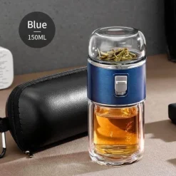 The Cozy Mug Küche & Esszimmer-Tragbares, umweltfreundliches Tee-Ei aus Doppelglas