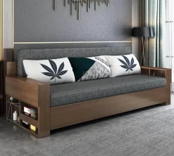 Cozy Living Möbel-Transformable Sofa Bed - Modern Foldable Wooden Design