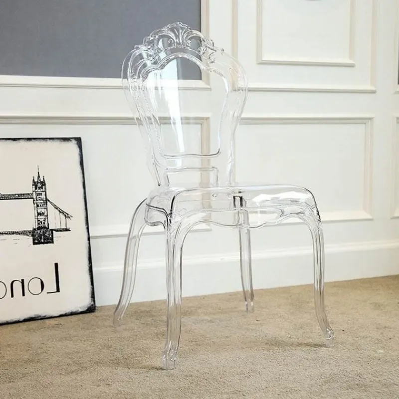 Cozy Living Möbel-Transparent Nordic Dining Chair - Modern Durable Design
