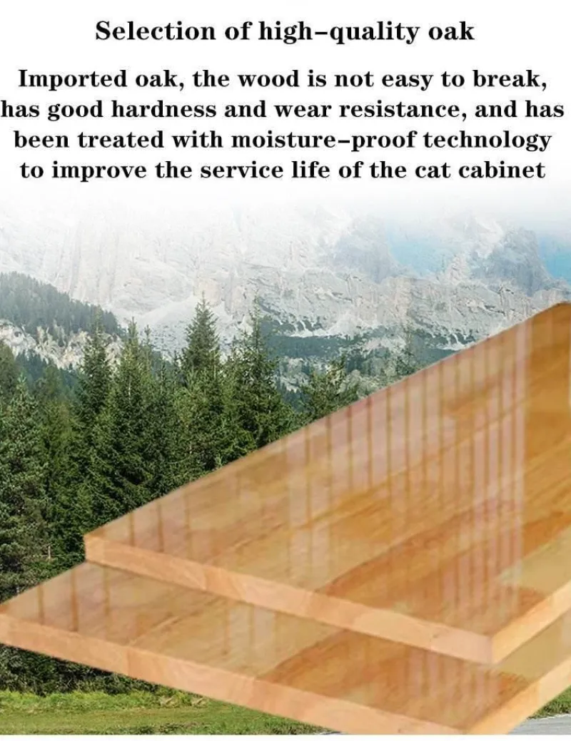 Cozy Living Möbel-Transparent Wood Pet House - Dreamscape Panoramic Design