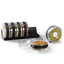 Tom Küche & Esszimmer-Transparente Gewürzbehälter - Salz- und Pfefferstreuer mit Mühle