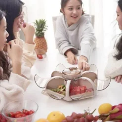 Space Savvy Küche & Esszimmer-Transparente Lotus-Bonbonbox – Kreative Geschenkverpackung