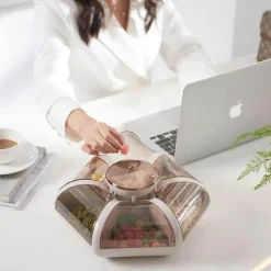 Space Savvy Küche & Esszimmer-Transparente Lotus-Bonbonbox – Kreative Geschenkverpackung