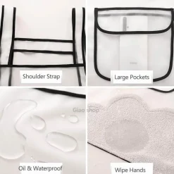 The Culinary Kit Küche & Esszimmer-Transparente, wasserdichte Kochschürze – Küchen-Kochzubehör