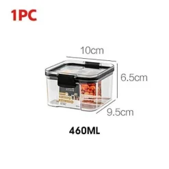 Space Savvy Küche & Esszimmer-Transparenter Getreidevorratsbehälter – luftdichter Lebensmittel-Organizer