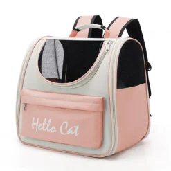 Furendo Haustierzubehör|Reinigungswerkzeuge Für Haustiere-Transparenter Katzentrage-Rucksack - Atmungsaktive Reisetasche für Haustiere