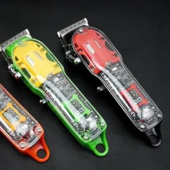 PureGlow Männerpflege|Körperpflege-Transparenter LCD-Haarschneider – Professionelles Pflegewerkzeug