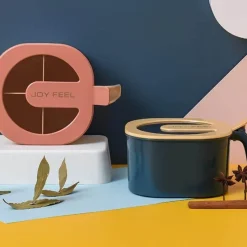 Space Savvy Küche & Esszimmer-Transparentes Gewürz-Vorratsglas – Behälter zur einfachen Organisation