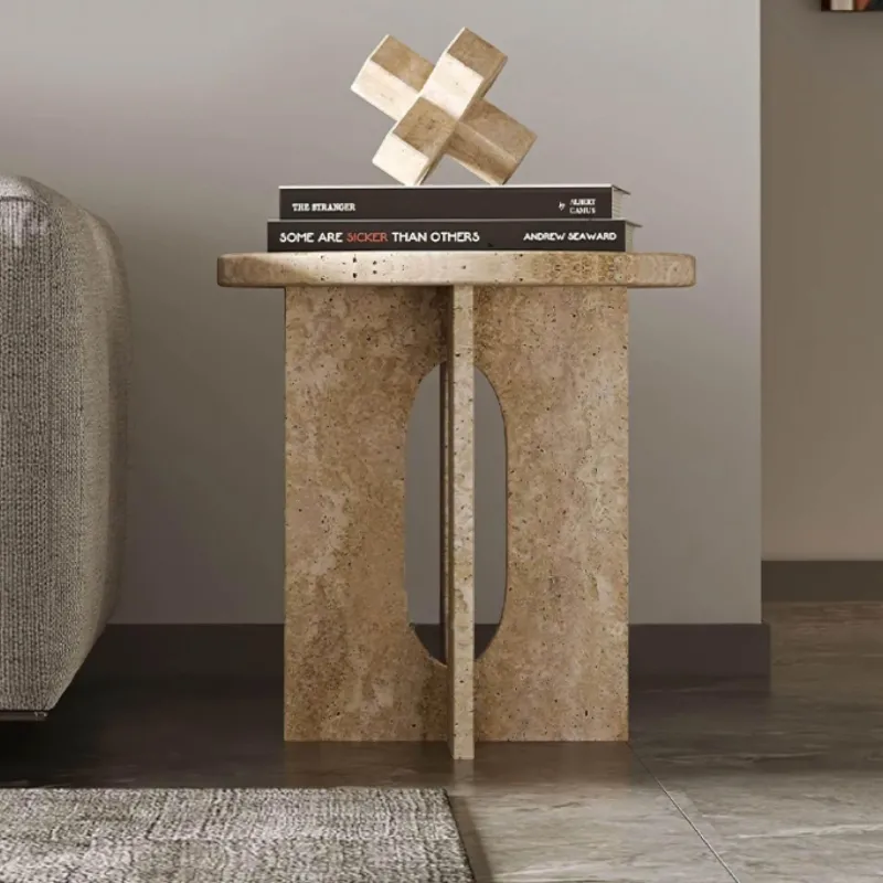 The Lounge Loft Möbel-Beistelltisch - Eleganter Beistelltisch aus Naturstein