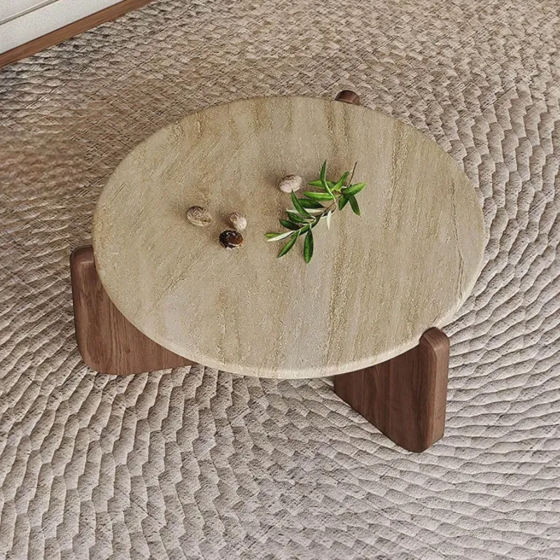 The Coffee Table Co. Möbel-Travertin Couchtisch - Naturstein Wohnzimmer Dekor