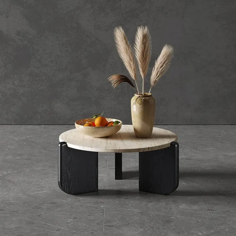 The Coffee Table Co. Möbel-Travertin Couchtisch - Naturstein Wohnzimmer Dekor