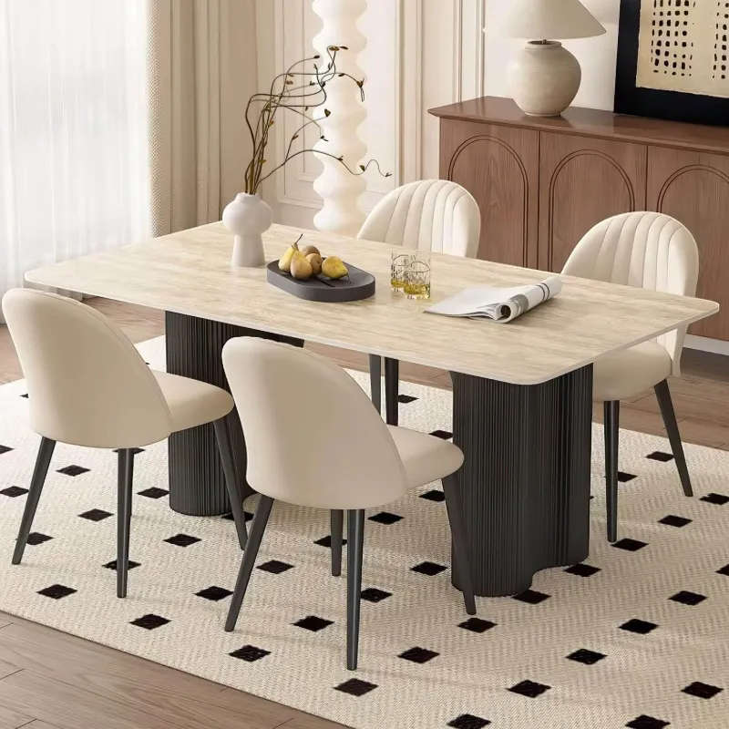 The Lounge Loft Möbel-Esstisch - Elegante Naturstein-Esszimmermöbel