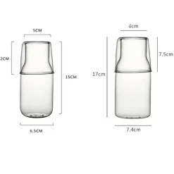Tom Küche & Esszimmer-Trinkgläser aus Borosilikatglas – Trinkgeschirr-Set für kalte Getränke