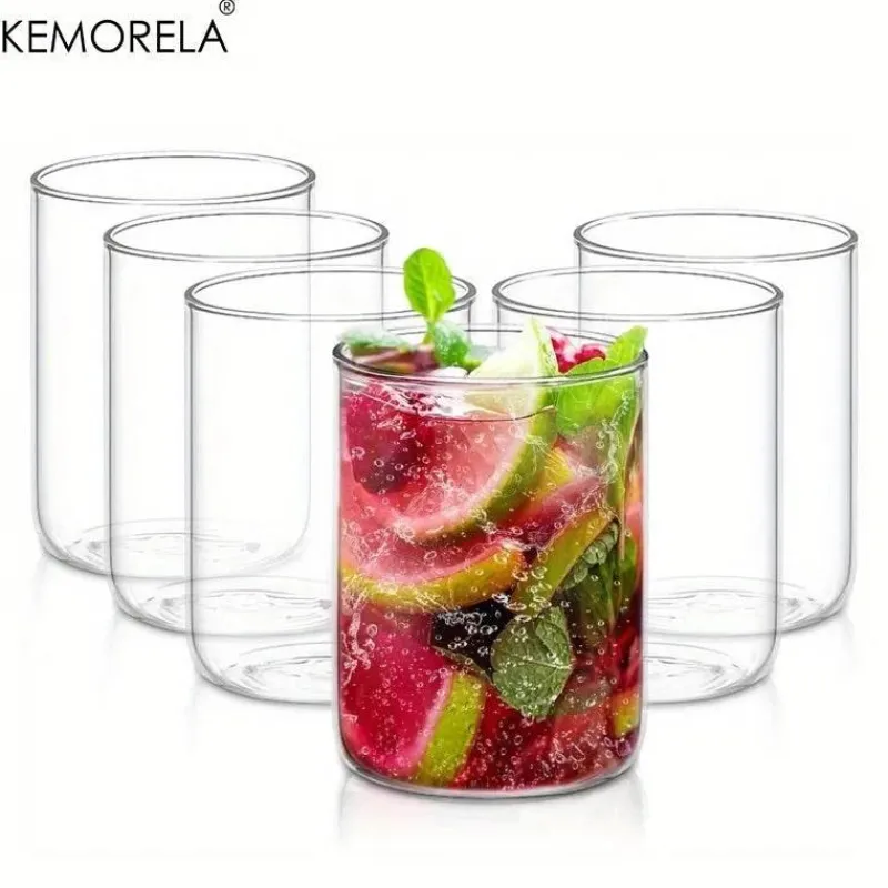 Plates u0026 More Küche & Esszimmer-Trinkgläser-Set aus Borosilikatglas – BPA-frei, hitzebeständig, spülmaschinenfest, 64er-Pack