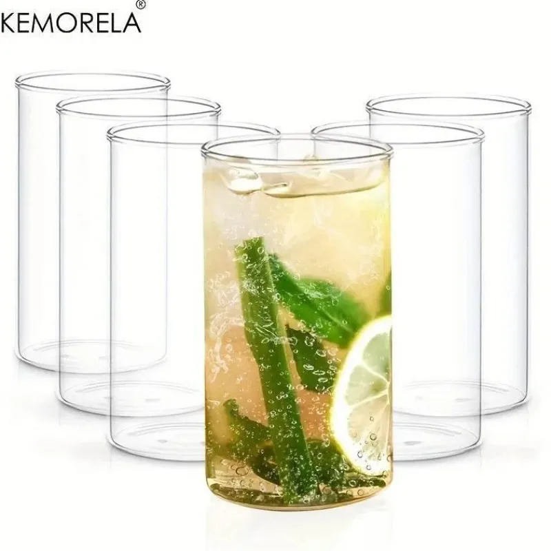 Plates u0026 More Küche & Esszimmer-Trinkgläser-Set aus Borosilikatglas – BPA-frei, hitzebeständig, spülmaschinenfest, 64er-Pack