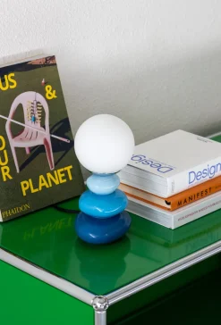 The Gilded Nest Beleuchtung|Wohndeko-Triple Gourd Ceramic Table Lamp with 3 Light Modes