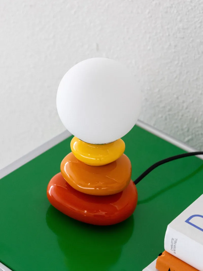 The Gilded Nest Beleuchtung|Wohndeko-Triple Gourd Ceramic Table Lamp with 3 Light Modes