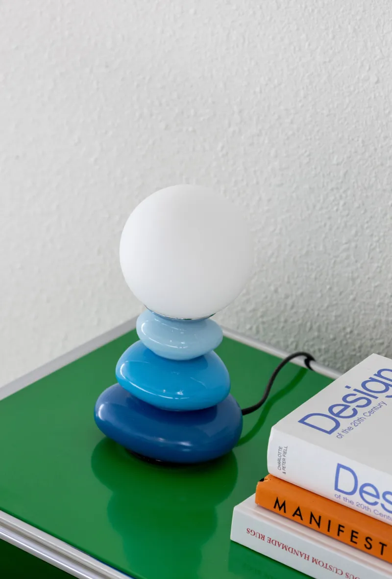 The Gilded Nest Beleuchtung|Wohndeko-Triple Gourd Ceramic Table Lamp with 3 Light Modes