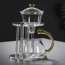 The Decor Haven Küche & Esszimmer-Türkische hitzebeständige Glasteekanne – Klassischer Teebereiter