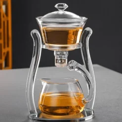 The Decor Haven Küche & Esszimmer-Türkische hitzebeständige Glasteekanne – Klassischer Teebereiter