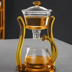 The Decor Haven Küche & Esszimmer-Türkische hitzebeständige Glasteekanne – Klassischer Teebereiter