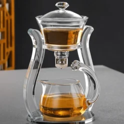 The Decor Haven Küche & Esszimmer-Türkische hitzebeständige Glasteekanne – Klassischer Teebereiter