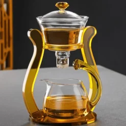 The Decor Haven Küche & Esszimmer-Türkische hitzebeständige Glasteekanne – Klassischer Teebereiter